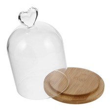  Cloche de présentation en forme de dôme en verre pour fleurs préservées,