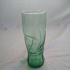 verre coca  vert 16,5 par 6 cm