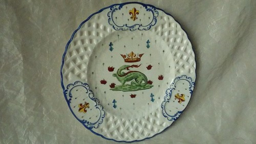 Assiette faience decor - assiette, en