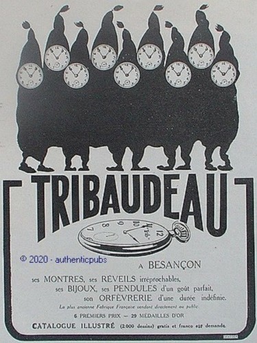 Publicite tribaudeau montre - publicite,