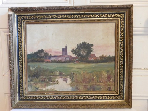 Tableau huile sur - sur, "vue