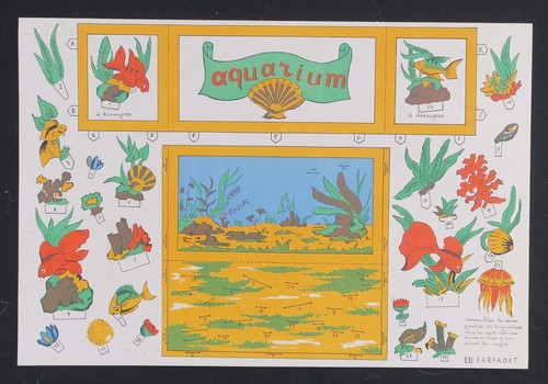 Découpage aquarium poisson - découpage,