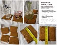 Lot 5 dessous de verre LU