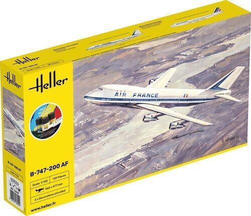 Heller set 747 200 af - b-747-200,
