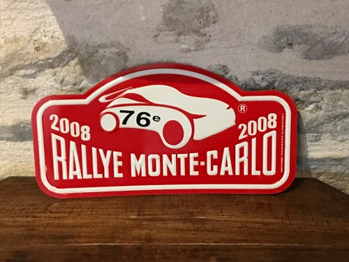 Plaque rallye monte carlo - plaque, "monte