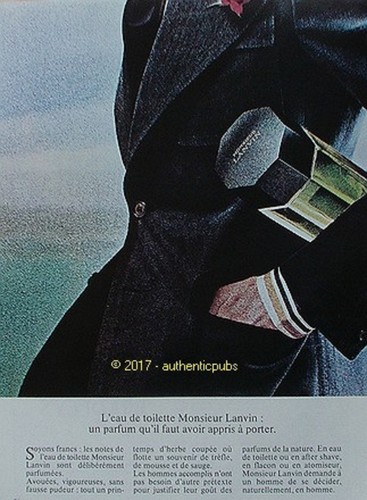 Publicite lanvin eau - eau, de