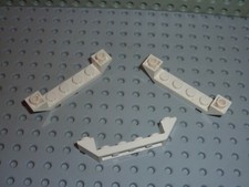 3 x LEGO train White slope bricks ref 52501 Set 7676/10195/7888/7245/7236/7743