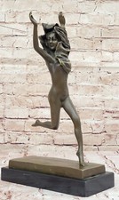 Original Jean La Original Art Déco Statue Bronze Figurine Sculpture Figure