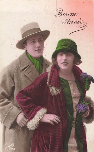 Bonne annee couple elegant - bonne,
