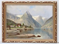 Paysage Fjord Avec Montagnes
