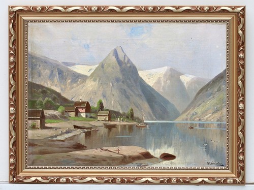 Tableau paysage fjord - fjord, norvège