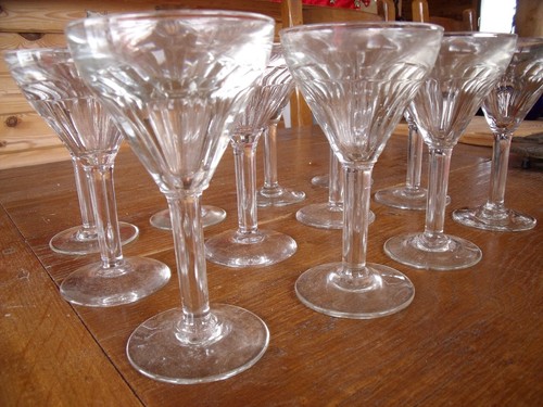 Verres bistrot en verre - verres, "