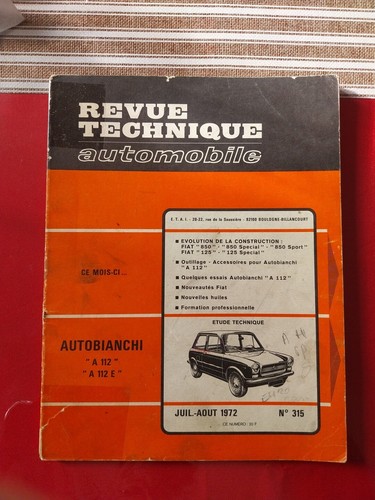 Revue technique autobianchi - autobianchi, a