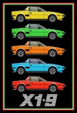 tableau évocation FIAT X 1/9