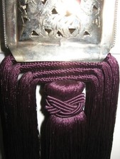 Embrasse violette soie