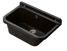Évier 55X34X21CM Noir Lavabo Bac À Laver Évier