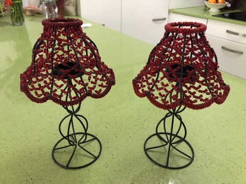 Abat jour lampe - , bougeoir