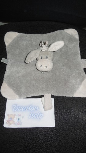Doudou plat âne - , gris