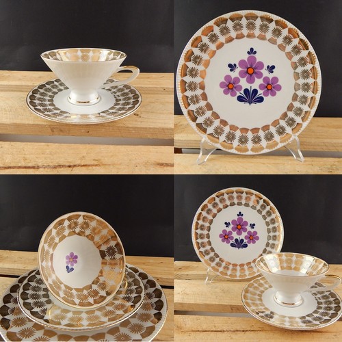 Vintage trio porcelaine tasse - vintage,
