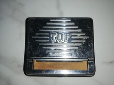 ANCIENNE BOÎTE MACHINE EN METAL A ROULER LES CIGARETTES. MARQUE TOP. 