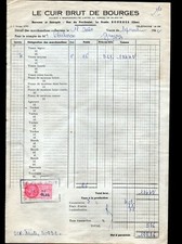 BOURGES Prado (18) TANNERIE / CUIRS "LE CUIR BRUT DE BOURGES" en 1962