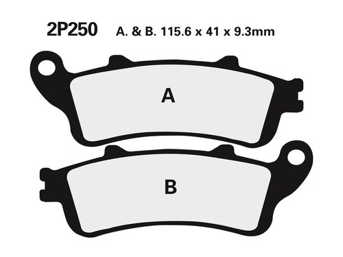 Plaquettes frein moto - , avant