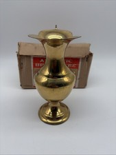 Vase en laiton doré –