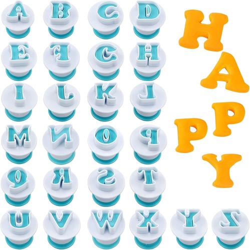 Lettres pour pâte sucre - lettres, À