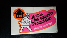 Autocollant sticker vintage publicitaire Promotelec