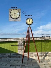 Horloge ancienne en bois avec support pour bureau à domicile salon chambre dé...