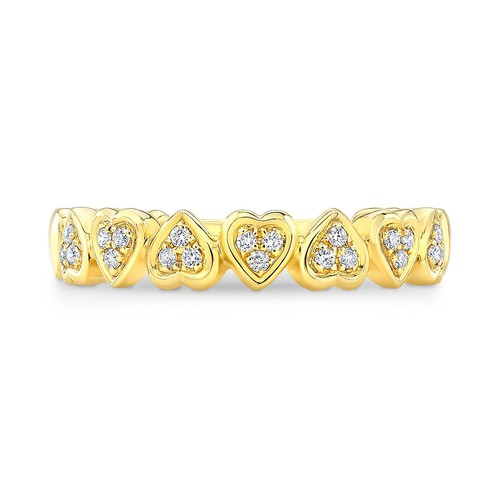 18k jaune rond diamants - or,