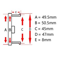 4x Ø 50 mm cache moyeu cache