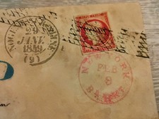 Timbres (Reproduction) Cérès 6 & 3 lettre fac-similée 29 janvier 1849 - New York