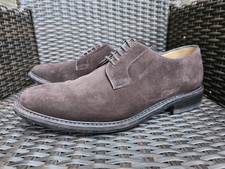 (F003 940) Sebago Derby Suede – Cuir Velours Chocolat, Taille UK 9 ½ / EU 43.5