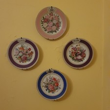 4 assiettes société nationale horticole de France 1987,90,92,96 versailles...