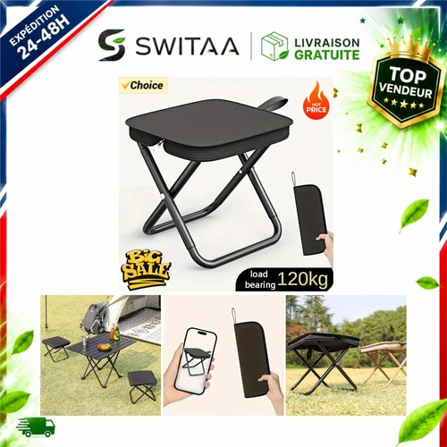 Tabouret pliant camping