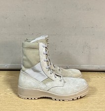 GENUINE US ARMY THOROGOOD COMBAT BOOTS DESERT TAN MINT NEW !!! US 10.5R - UK 9.5