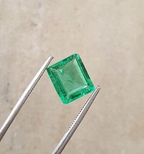 4,41 ct Fantastic Lab Grown Green Colombian Emerald Baguette Cut AAA Loose Gems