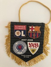 ANCIEN FANION OLYMPIQUES LYONNAIS COUPE DES CLUBS CHAMPIONS 2007 2008
