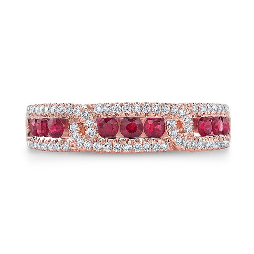 Rubis bague diamant 14k - bague,