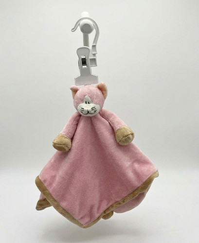 Doudou chat velours rose - rose, 35