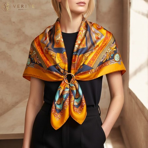 Rare vintage foulard soie - vintage,