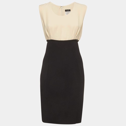 Robe midi chanel beige - chanel, noire