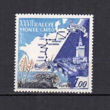 Monaco 1963 32e Rallye automobile Monte-Carlo Y&T 614 timbre neuf MNH/TE1724