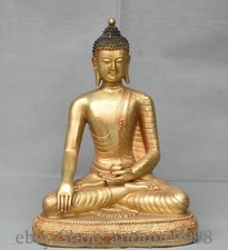 13.3'' Old Tibet Bronze Gold