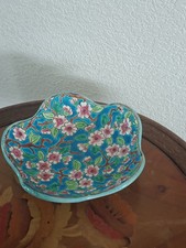 longwy Vide Poche Coupelle Polylobé Fleurs De Pommiers décor Main