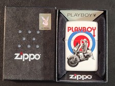 INTROUVABLE ZIPPO PLAYBOY BULLSEYE HARLEY DAVIDSON D AVRIL 2012 AVEC SA BOITE