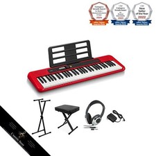 CASIO CT-S200 RD Stand Chair Headphone Set 61 Touches Casiotone Keyboard Digital