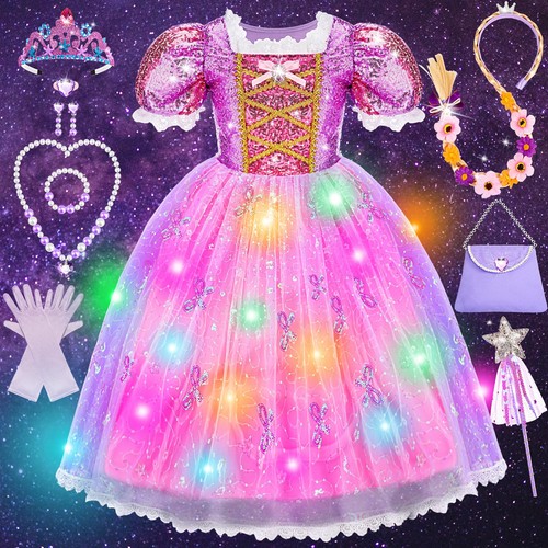 Robe raiponce déguisement - robe,