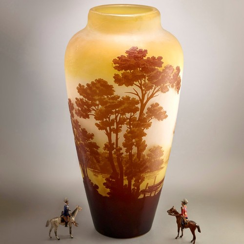Grand gallé vase original - grand,